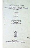 W czepku urodzony Tom 2 1929 r.