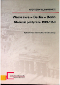 Warszawa Berlin Bonn Stosunki polityczne 1949 - 1958
