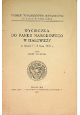 Wycieczka do parku narodowego w białowieży 1925r.