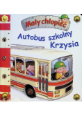 Mały chłopiec Autobus szkolny Krzysia