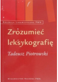 Zrozumieć leksykografię