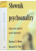 Słownik psychoanalizy Klasyczne pojęcia Nowe koncepcje