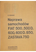 Naprawa samochodów Fiat 500,500D,600,600D,850, Zastava 750