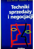 Techniki sprzedaży i negocjacji