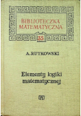 Elementy logiki matematycznej