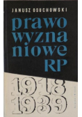 Prawo wyznaniowe RP 1918 - 1939