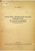 Stosunek niemieckich władz kościelnych do ludności polskiej w diecezji warmińskiejw latach 1800 1870