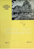 Łódzkie studia etnograficzne Tom IV