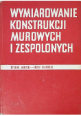 Wymiarowanie konstrukcji murowych i zespolonych