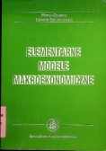 Elementarne modele makroekonomiczne