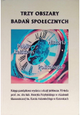 Trzy obszary badań społecznych