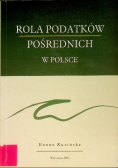 Rola podatków pośrednich w Polsce