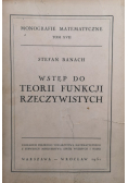 Wstęp do teorii funkcji rzeczywistych