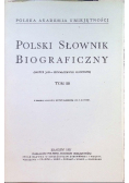 Polski Słownik Biograficzny Tom III