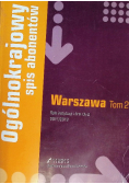 Ogólnokrajowy spis abonentów Warszawa