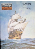 Mały modelarz Nr 1 i 2 / 89 Historyczny żaglowiec Mayflower