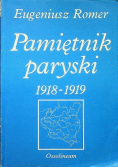 Pamiętnik paryski 1918 - 1919