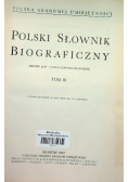 Polski Słownik Biograficzny Tom III
