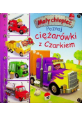 Mały chłopiec Poznaj ciężarówki z Czarkiem