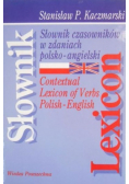 Słownik czasowników w zdaniach : polsko-angielski