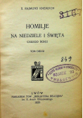 Homilie na niedziele i święta całego roku, Tom II, 1925 r.