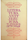 Literatura antyjezuicka w Polsce 1578 - 1625