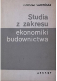 Studia z zakresu ekonomiki budownictwa