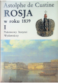 Rosja w roku 1839 Tom I