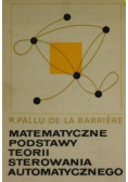 Matematyczne podstawy teorii sterowania automatycznego