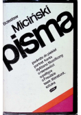 Miciński Pisma