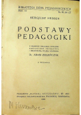 Podstawy pedagogiki 1935 r.