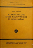 Wartościowanie efekt negatywności