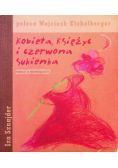 Kobieta księżyc i czerwona sukienka