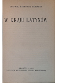 W Kraju Latynów 1925 r.