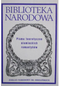 Pisma teoretyczne niemieckich romantyków