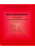 Miło mi panią poznać Język polski w sytuacjach komunikacyjnych