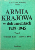 Armia krajowa w dokumentach 1939  1945 Tom VI Uuzpełnienia