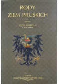 Rody Ziem Pruskich reprint z 1927r
