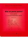 Miło mi panią poznać Język polski w sytuacjach komunikacyjnych