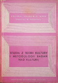 Studia z teorii kultury i metodologii badań nad kulturą