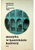 Muzyka w kontekście kultury