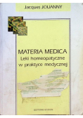 Materia Medica Leki homeopatyczne w praktyce medycznej