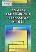 Analiza ekonomiczno finansowa spółki