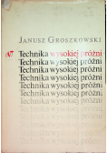 Technika wysokiej próżni