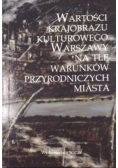 Wartości krajobrazu kulturowego Warszawy na tle warunków przyrodniczych miasta