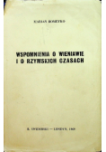 Wspomnienia o wieniawie i o rzymskich czasach