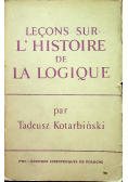 Lecons sue LHistoire de la logique