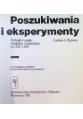 . - Poszukiwania i eksperymenty