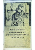 Wprowadzenie do komparatystyki prawniczej