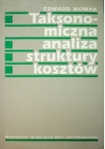 Taksonomiczna analiza struktury kosztów